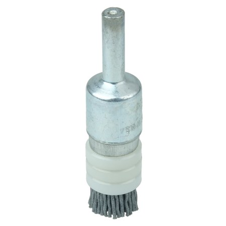 WEILER 1/2" Banded Nylox End Brush, .035/180SC Crimped Fill 11161